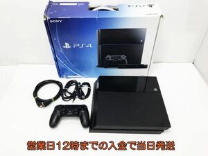 【1円】PS4 ジェット・ブラック 500GB (CUH-1000AB01) ゲーム機本体 初期化動作確認済み 1A0771-637e/F4