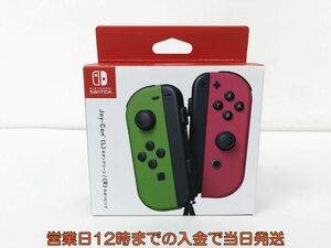 【1円】任天堂 Nintendo Switch Joy-con 左右セット L R ネオングリーン ネオンピンク 動作確認済 スイッチ EC44-624jy/F3