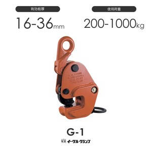 イーグルクランプ 鉄鋼用クランプ 横つり用 G-1 有効板厚16-36mm