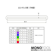 国産ソフトスリング トップスリング エンドレス形（TN型）使用荷重:2.0t×8.5m 緑色_画像3