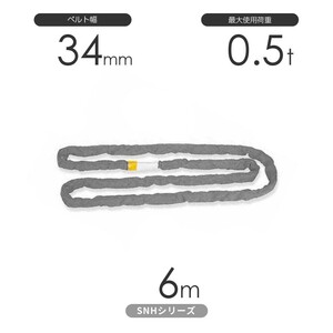 国産ソフトスリングSN-Hシリーズ（縫製タイプ） エンドレス形（N型）0.5t×6m 丸善織物