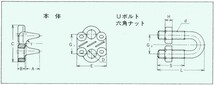 【UTK】鍛造製 ワイヤークリップ 生地 黒 F8 使用ワイヤー径 6.3~8mm_画像2