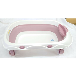  new goods * unused goods baby bath pink folding type bath E-036