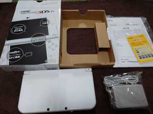 Newニンテンドー3DS LL 本体 充電器 MicroSD タッチペン パールホワイト