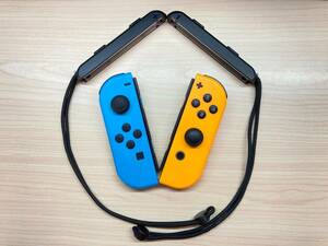 【動作確認済】Nintendo Switch ニンテンドー スイッチ 任天堂 Joy-Con ジョイコン joycon L R ネオンブルー ネオンオレンジ ストラップ 　