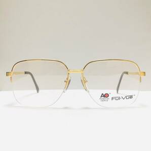 新品箱付】20K金 アメリカンオプティカル 80年代 AO American Optical Ful-Vue 米国製メガネ 
