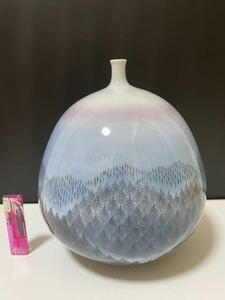  wistaria .. tomorrow morning scenery vase height 23cm