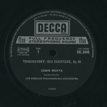 メータ / チャイコフスキー：序曲「1812年」 UK盤/ED4/DECCA/コーティングJK/CS付_画像3