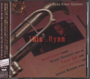 CD JAZZ / RYAN KISOR QUINTET / THIS IS RYAN / VIDEOARTS/帯付き/国内盤/NOCD5609