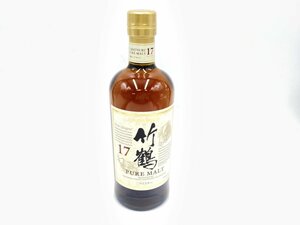 未開栓 ニッカ ウイスキー 竹鶴 17年 ピュアモルト NIKKA 容量700ml アルコール度数43％ お酒 アルコール 日本製 コレクション 世界最高賞