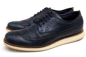 COLE HAAN コールハーン カジュアルシューズ C24530 LUNARGRAND WING TIP ルナグランド 牛革 ルナソール ウイングチップ シボ革 シュリンク