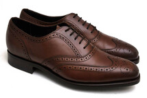 Barker バーカー ビジネスシューズ WING TIP OXFORD BROGUE WALNUT CALF 牛革 カーフ メダリオン ウイングチップ ダイナイトソール グッド_画像2