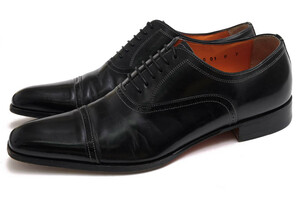 Santoni サントーニ ビジネスシューズ MCMI09640B1 牛革 カーフ OLD ENGLAND NERO キャップトゥ レザーソール マッケイ製法