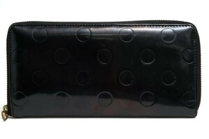 COMME des GARCONS コムデギャルソン 長財布 SA0110NE PALKA DOTS EMBOSSED ポルカドット柄 小銭入れあり ラウンドジップ ラウンドファスナ