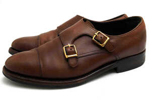 JALAN SRIWIJAYA ジャランスリワヤ ビジネスシューズ 98656 EDWARD W-MONK SHOES デュプイ社 カーフ 牛革 ハンドソーンウェルテッド製法 ダ