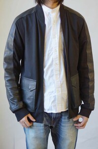 ALEXANDER WANG アレキサンダーワン ジャケット Leather Combo Ponte Bomber Jacket T by レザー使用