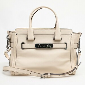 COACH コーチ ハンドバッグ F37439 ソフトスワッガー27 キャリーオール SWAGGER ソフト グレインレザー 牛革 2WAY ショルダーバッグ