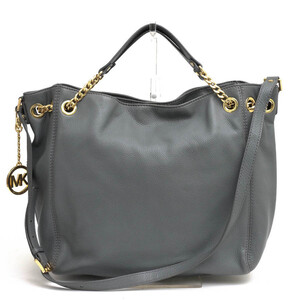 Michael Kors マイケルコース トートバッグ 30S11JSE2L Jet Set Chain Medium Gather Shoulder Tote ペブルドレザー 牛革 チェーン