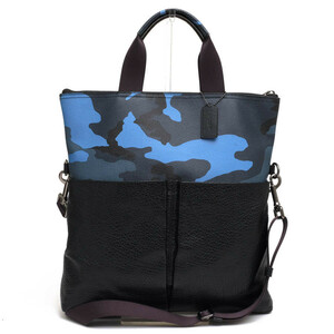 COACH コーチ トートバッグ F29736 Charles Foldover Tote With Camo Print チャールズ フォールドオーバー カモプリント PVCコーディング