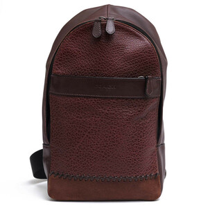 COACH コーチ ショルダーバッグ F11236 CHARLES PACK WITH BASEBALL STITCH ベースボールステッチ チャールズ パック 牛革 リファインドカ