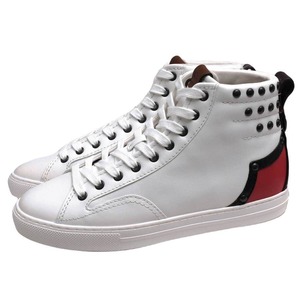 COACH Coach is ikatto sneakers G2008 C227 Western High Top cow leather studs studs 