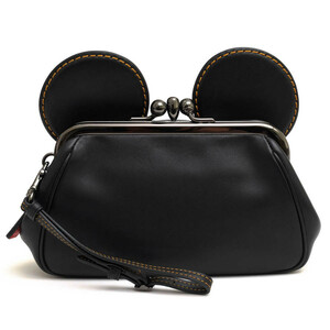 COACH コーチ セカンドバッグ/クラッチバッグ F65794 Mickey Kisslock Wristlet In Smooth Leather ミッキー キスロック リストレット Disn