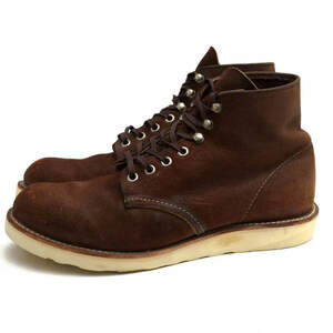 RED WING レッドウィング ワークブーツ 8164 6inch CLASSIC ROUND TOE ジャワミュールスキナー ラフアウト Java Muleskinner Roughout トラ