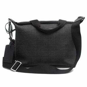 EMPORIO ARMANI アルマーニ ショルダーバッグ トートバッグ タータンチェック柄 メッセンジャーバッグ