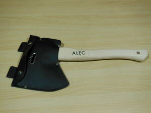 ALEC [薪割り 斧/ベルト穴付き専用カバー (ブラック)] 手斧 コンパクトサイズ [38cm 約800g ] キャンプ アウトドア