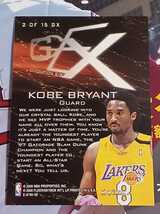 99-00 Skybox E-X Generation E-X 2of15GX Kobe Bryant コービー・ブライアント_画像3