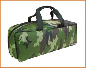 DBLTACT トレジャーボックス ツールバッグ DTQ-M-CA 迷彩 道具入れ 横長 バッグ 工具バッグ 両開き鞄 ファスナー 布製 軽い