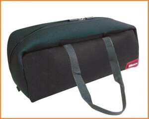 DBLTACT トレジャーボックス ツールバッグ DTQ-L-BK ブラック 道具入れ 横長 バッグ 工具バッグ 両開き鞄 ファスナー 布製 軽い