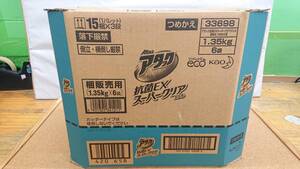 ◆◇アタック 抗菌EX スーパークリアジェル 1.35Kg×6袋 日M1440-155ネ◇◆