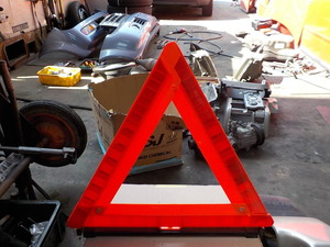  triangle stop board emergency stop board 