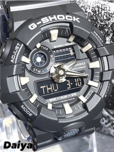 新品 CASIO カシオ 正規品 G-SHOCK ジーショック Gショック 腕時計 アナデジ腕時計 多機能腕時計 オール ブラック カレンダー 防水 メンズ