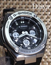 新品 CASIO カシオ 正規品 G-SHOCK ジーショック Gショック 腕時計 電波ソーラー腕時計 アナデジ G-STEEL 多機能腕時計 防水 GST-W110-1A_画像1