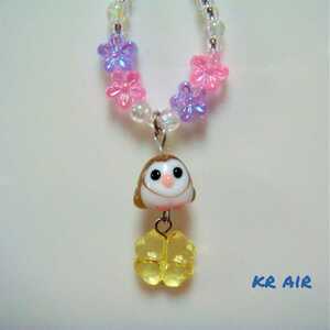 *( bird -16) men owl! glass sphere strap! glossy pretty * free shipping * anonymity delivery * hand made krair glass sphere krair