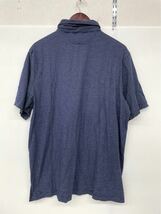 新品■KS カークランド メンズ ポロシャツ XL ストレッチ ブルーボーダー 大きいサイズ_画像3