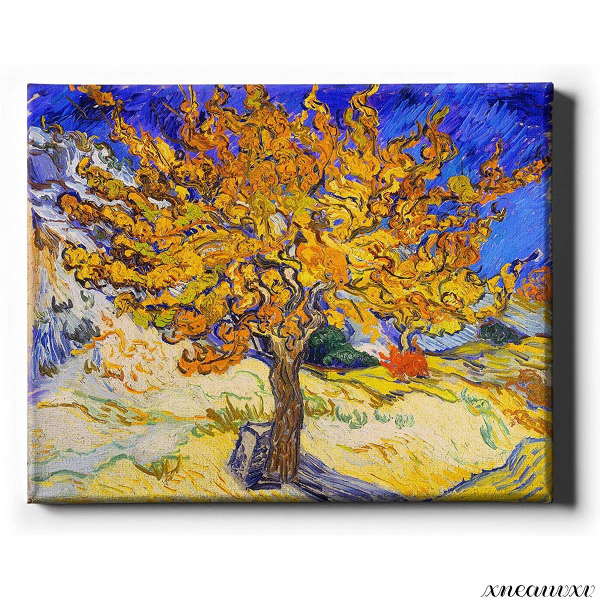 High-quality art panel, Mulberry tree, replica, Van Gogh oil painting, interior, landscape painting, wall hanging, room decoration, decorative painting, canvas, nature painting, feng shui, art board, Painting, Oil painting, Nature, Landscape painting