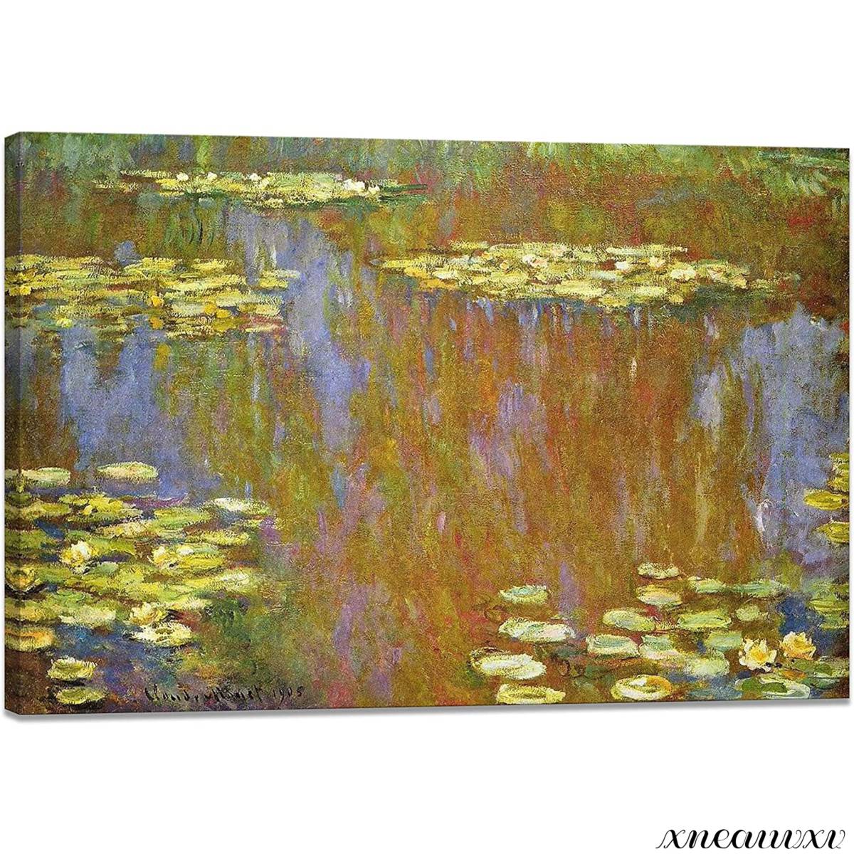 Monet's Water Lilies Art Panel Large Size Reproduction Oil Painting Landscape Painting Interior Wall Hanging Room Decoration Decorative Painting Canvas Painting Art Art Appreciation Fine Art, Painting, Oil painting, Nature, Landscape painting