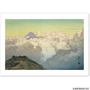 Art hand Auction Hiroshi Yoshida, Collection of the Southern Japanese Alps, From the Summit of Mt. Komagatake (Japanese painting), Print, Made in Japan, A3 size, Reproduction, Painting, Landscape painting, Interior, Wall hanging, Room decoration, Decorative painting, Art, Painting, Ukiyo-e, Prints, others