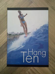 * surfing art HANG TEN/ easy! inserting only frame set Surf art poster manner design A4 size postage 230 jpy ~