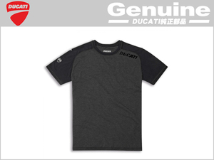 送料無料 ドゥカティ 純正 Reflex Attitude ショートスリーブTシャツ Lサイズ ブラック/グレー 半袖 DUCATI 正規品 純正品番 987703475