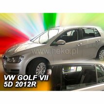 【M's】VW ゴルフ7 GOLF7 AUC ハッチバック (2013-2021) HEKO ドアバイザー サイドバイザー 1台分 ( フロント + リア ) 社外品 ヘコ 331194_画像1