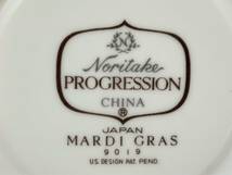 1★オールド ノリタケ PROGRESSION MARDI GRAS ティーカップ ソーサー６客美品_画像8