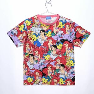 【送料無料】東京ディズニーリゾート/TOKYO DISNEY RESORT/リトルマーメイド 総柄Tシャツ/アリエル/フランダー/アースラ/セバスチャン/M