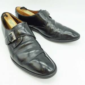 リーガルREGAL　シングルモンク　25　黒ビジネスシューズ　カジュアル　革靴
