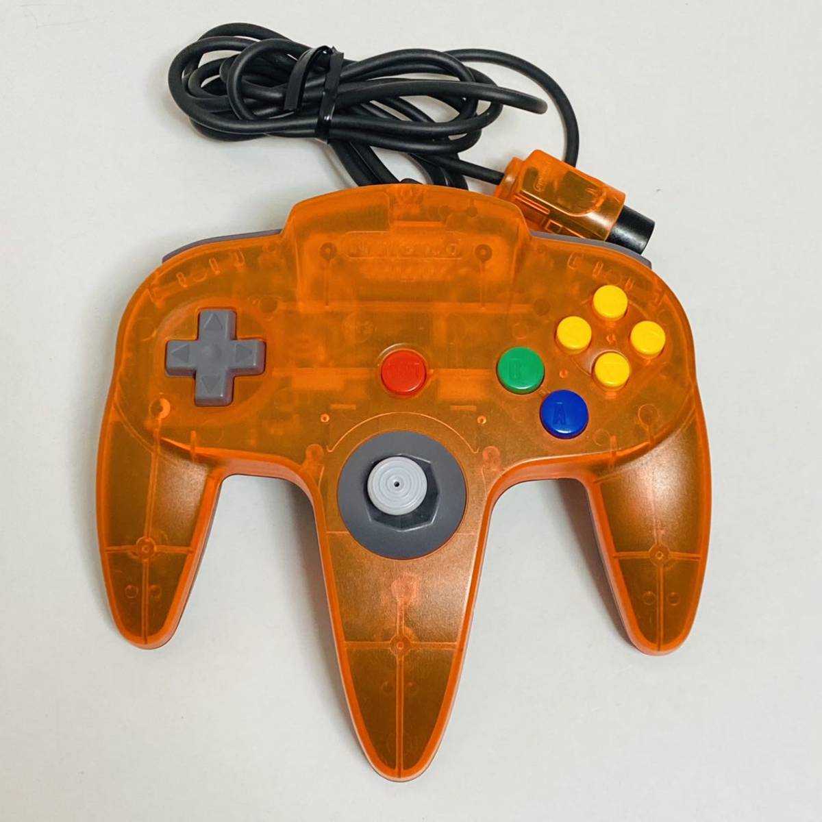 希少品 美品 Nintendo64 クリアオレンジ&ブラック ニンテンドー64