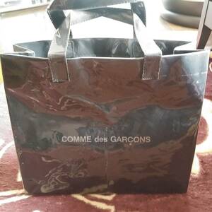 ■ 新品 未使用品 COMME des GARCONS エコ トートバッグ クラフト紙 x PVC（塩化ビニール）BLACKｘSILVERｘCLEAR ■コムデギャルソン
