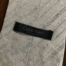 Calvin Klien カルバンクライン ネクタイ ベージュ ブランドロゴ 総柄_画像7